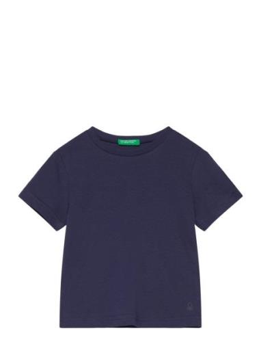 T-Shirt Tops T-shirts Short-sleeved Blue United Colors Of Benetton