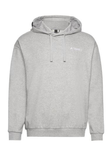 Tx Logo Hoody Sport Sweat-shirts & Hoodies Hoodies Grey Adidas Terrex