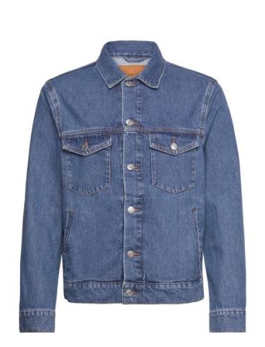 Basic Denim Jacket Jeansjacka Denimjacka Blue Mango