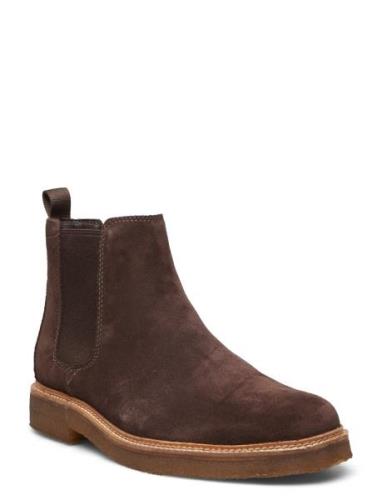 Clarkdale Easy G Stövletter Chelsea Boot Brown Clarks