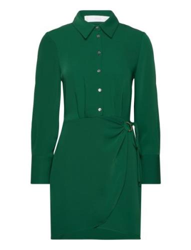 Short Shirt Dress Kort Klänning Green Mango