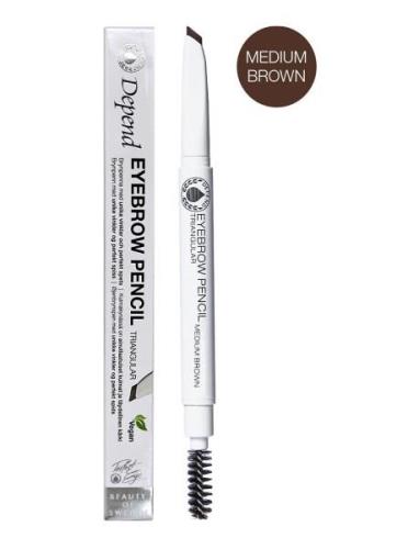 Eyebrowpen. Triangular Mediumbrown Nord Ögonbrynspenna Smink Nude Depe...