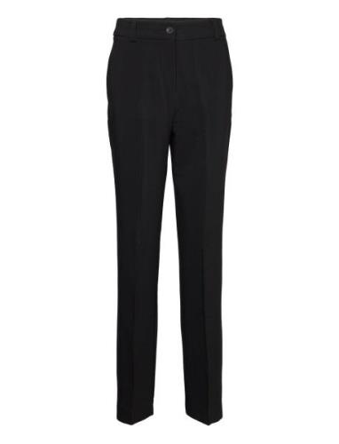 Gale Straight Pants Bottoms Trousers Straight Leg Black Modström