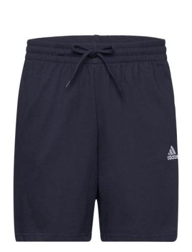 Essentials Single Jersey 3 Stripes Short Sport Shorts Sport Shorts Nav...