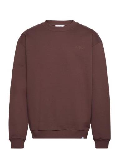 Les Deux Crew Sweatshirt Brun