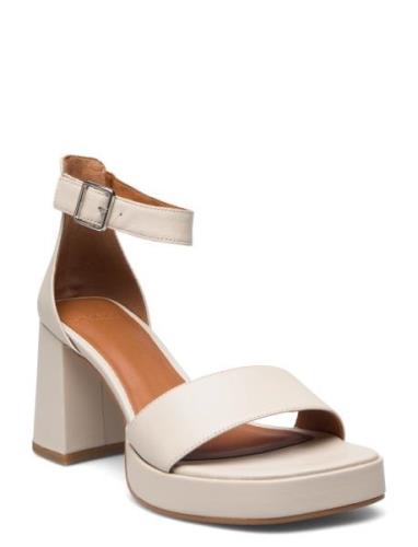 Fiona Sandal Med Klack Beige VAGABOND