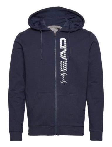 Club Fynn Hoodie Fz Men Tops Sweat-shirts & Hoodies Hoodies Blue Head