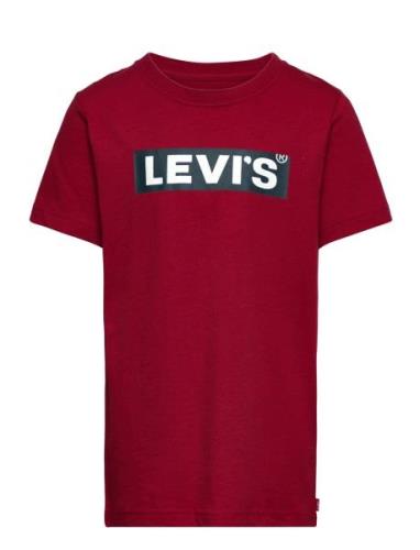 Levi's® Short Sleeve Boxtab Tee Tops T-shirts Short-sleeved Red Levi's