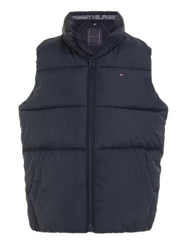 Essential Padded Vest Fodrad Väst Navy Tommy Hilfiger