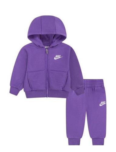 Nike Full-Zip Club Set Sets Tracksuits Purple Nike