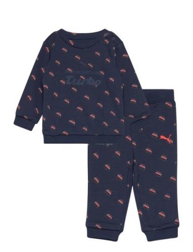 Pl Ess Toddler Jogger Sets Sweatsuits Navy PUMA Motorsport