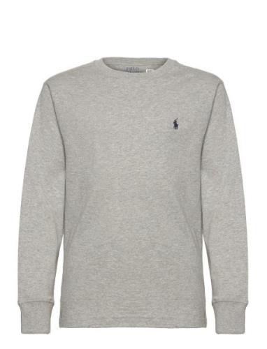 Ralph Lauren Kids Cotton Jersey Long-Sleeve Tee Grå