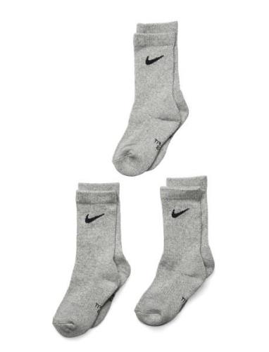 Nike Dri-Fit Crew Socks Sockor Strumpor Grey Nike