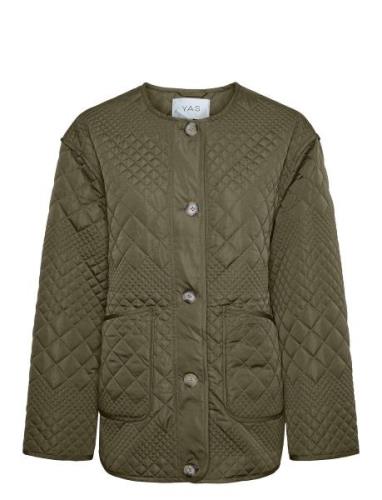 YAS Yaslaurie Ls Padded Jacket S. Noos Grön