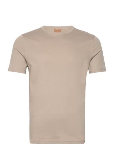 Perry Crunch O-Ss Tee Tops T-shirts Short-sleeved Beige Mos Mosh Galle...