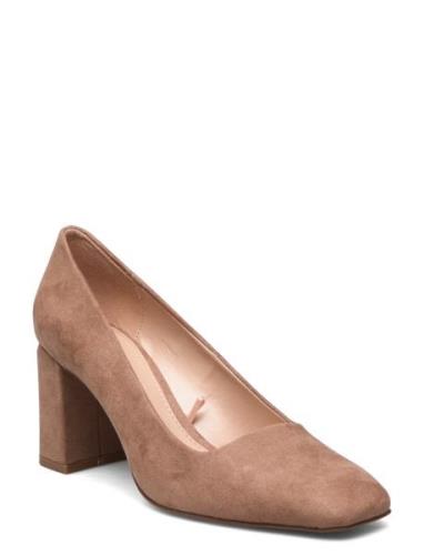 Geometric Heel Shoes Shoes Heels Pumps Classic Pink Mango