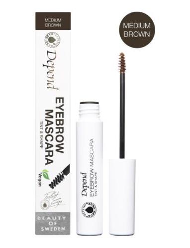 Eyebrow Mascara Tint & Shape Med Brown Ögonbrynsgel Smink Nude Depend ...