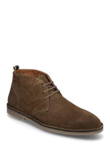 Cashed Desert Boots Snörskor Brown Dune London