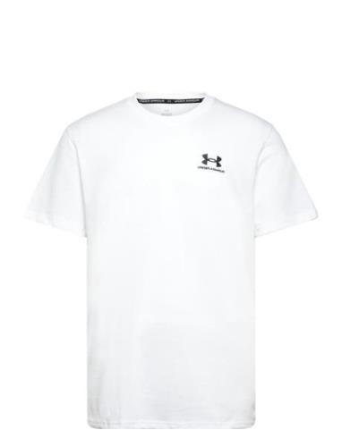 Ua M Logo Emb Heavyweight Ss Sport T-shirts Short-sleeved White Under ...