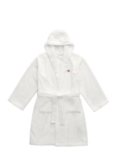 Archive Shield Terry Kids Robe Morgonrock Badrock White GANT