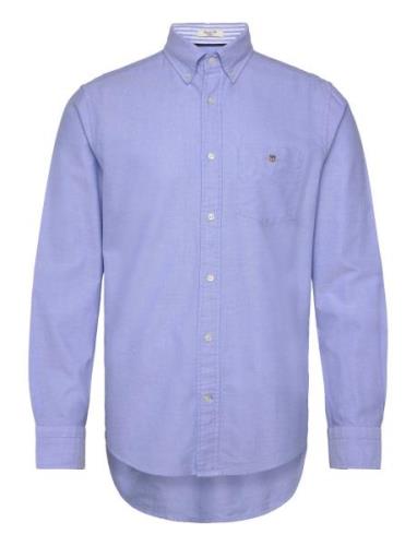 Reg Oxford A.shield Shirt Tops Shirts Casual Blue GANT