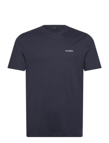 Dune Logo Ss Gots Tops T-shirts Short-sleeved Navy Gabba