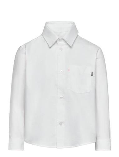 Cotton Oxford Svano Shirt Tops Shirts Long-sleeved Shirts White Mads N...