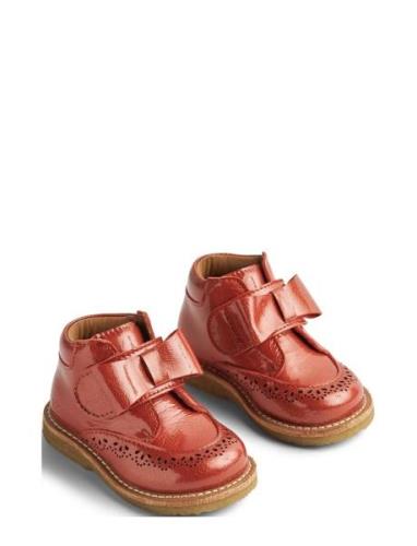 Bootie Velcro Bowy Känga Stövel Red Wheat