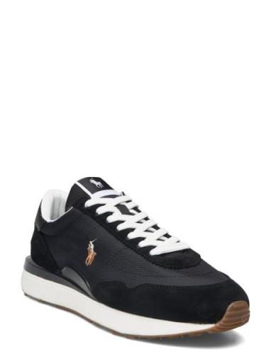 Train 89 Suede-Paneled Sneaker Låga Sneakers Black Polo Ralph Lauren