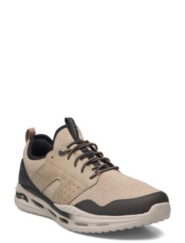 Mens Relaxed Fit - Arch Fit Orvan - Germain Låga Sneakers Beige Skeche...