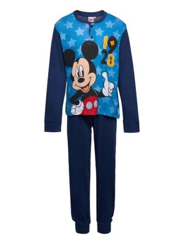 Mickey Mouse Pyjama Marinblå