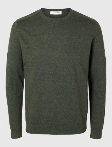 Selected Homme Slhberg Crew Neck Noos Grön