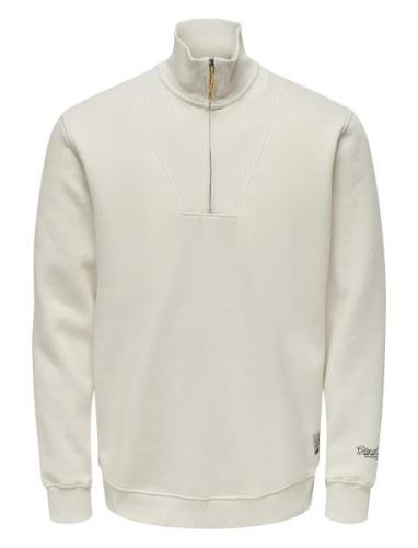 Onsriley Reg 1/4 Zip High Neck Swt Vd Tops Sweat-shirts & Hoodies Swea...