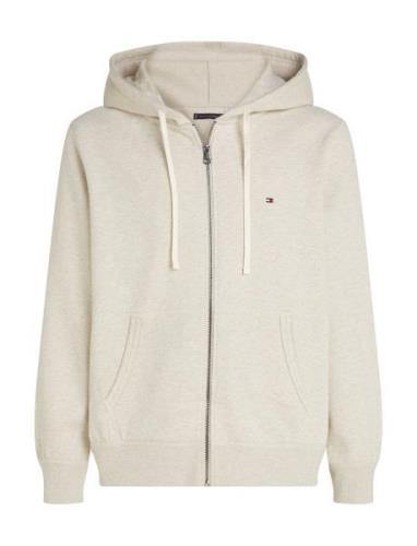 Essential Fleece Zip Through Tops Sweat-shirts & Hoodies Hoodies Cream...