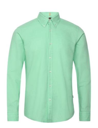 Rickert Tops Shirts Casual Green BOSS