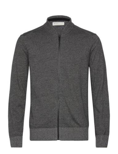 Knitted Bomber Jacket Bomberjacka Jacka Grey Tom Tailor