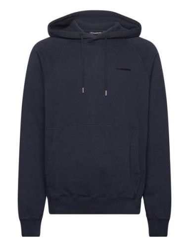 Callan Hoodie Tops Sweat-shirts & Hoodies Hoodies Navy J. Lindeberg