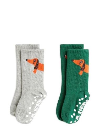 Dog 2-Pack Anti-Slip Socks Sockor Strumpor Multi/patterned Mini Rodini