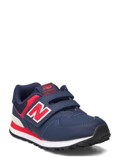 New Balance New Balance 574 Kids Hook & Loop Marinblå