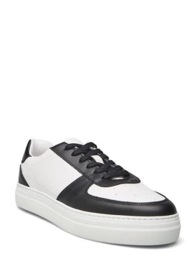 Slhharald Leather Sneaker Låga Sneakers White Selected Homme