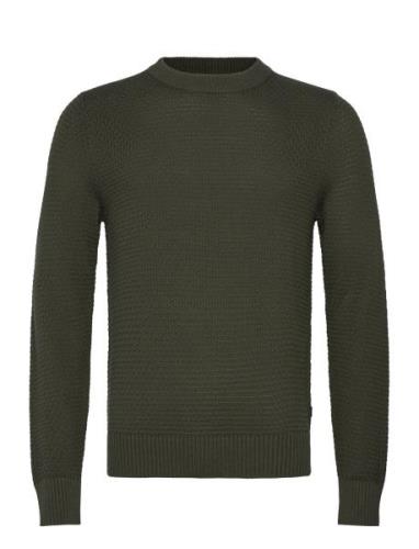 Oliver Structure Sweater Tops Knitwear Round Necks Green J. Lindeberg