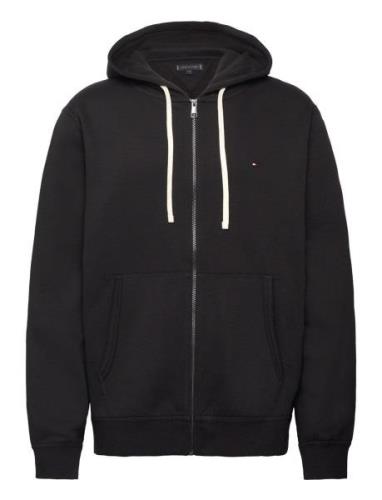 Essential Fleece Zip Through Tops Sweat-shirts & Hoodies Hoodies Black...