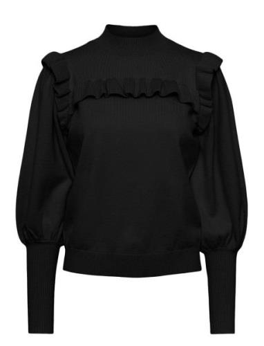 Yasjum Ls Knit Pullover S. Noos Tops Knitwear Jumpers Black YAS