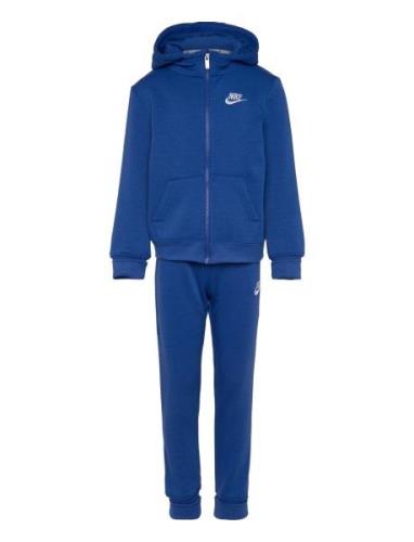 Ee-Fleece/Terry Set Sets Tracksuits Blue Nike