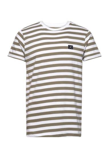 Clean Cut Copenhagen Basic Striped Tee Ss Grön