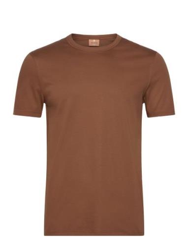 Perry Crunch O-Ss Tee Tops T-shirts Short-sleeved Brown Mos Mosh Galle...