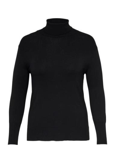 Carvenice Life Ls Roll Pullover Knt Tops Knitwear Turtleneck Black ONL...