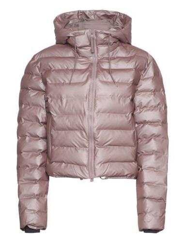 Lohja Short Puffer Jacket W3T2 Fodrad Jacka Pink Rains