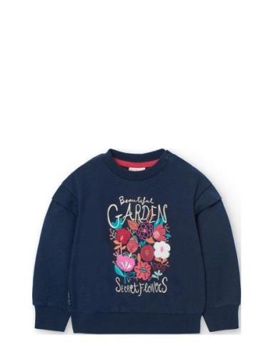 Boboli Fleece Sweatshirt For Baby Girl -Bci Blå