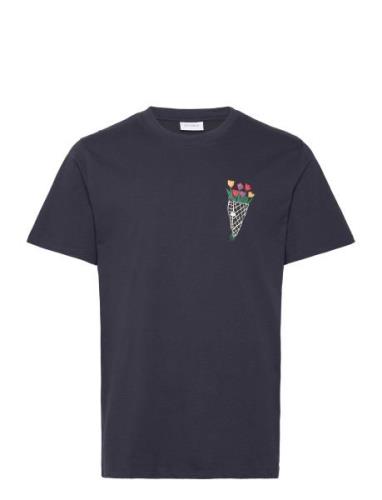 Les Deux Bouquet T-Shirt Marinblå